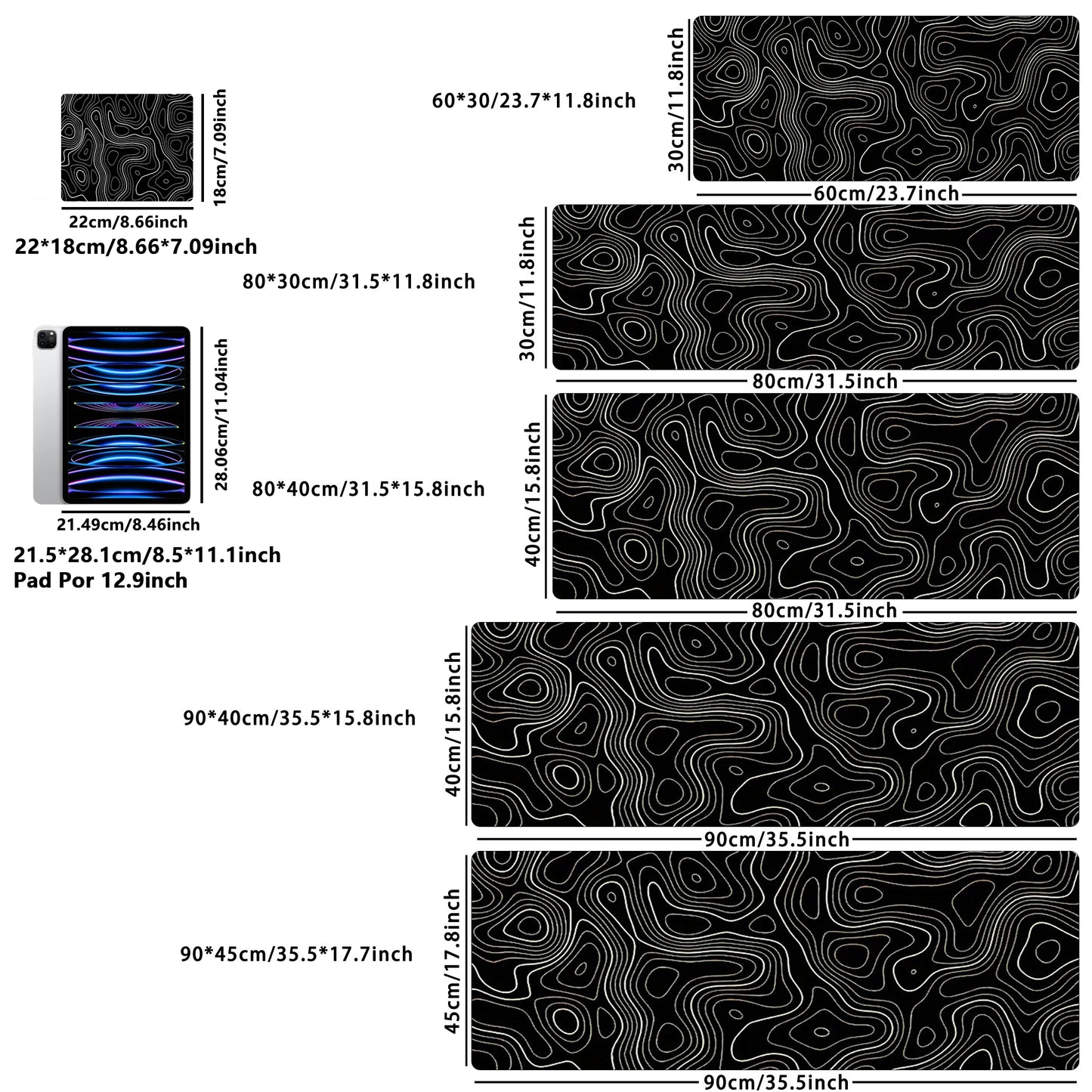 Alfombrilla Gaming BLIKSEM - Extended Mouse Pad con Bordes Cosidos 80x30cm