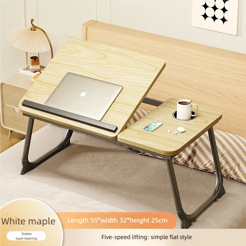 Mesa Plegable Ajustable para Portátil con Soporte para Taza