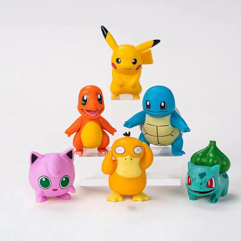 Figura cake topper Pikachu Psyduck Pokemon · Decoración Setup Gamer y Escritorio