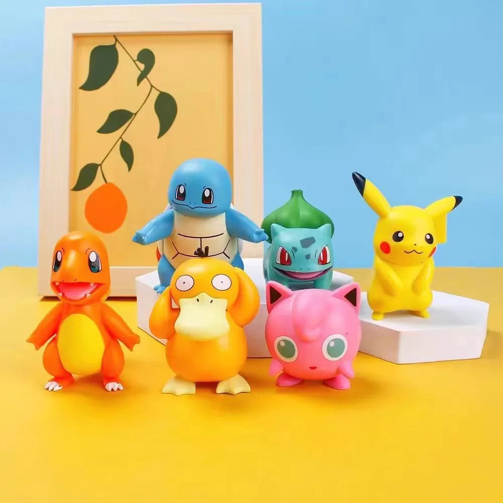 Figura cake topper Pikachu Psyduck Pokemon · Decoración Setup Gamer y Escritorio