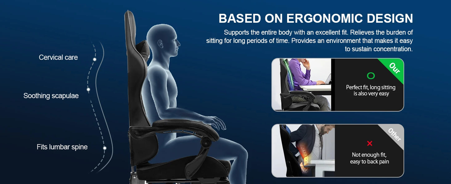 Silla Gaming LUCKRACER 132cm · Setup Gamer