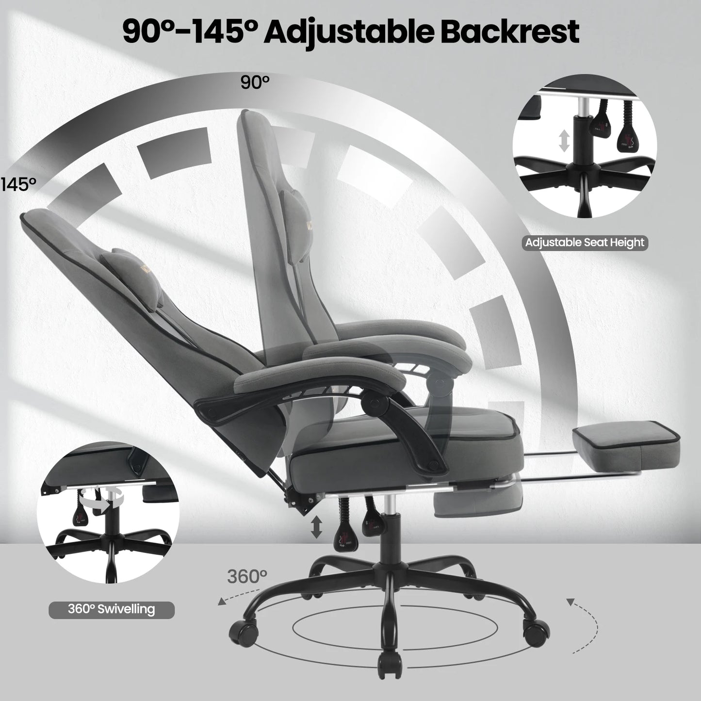 Silla Gaming WOLTU 49.5 cm · Setup Gamer