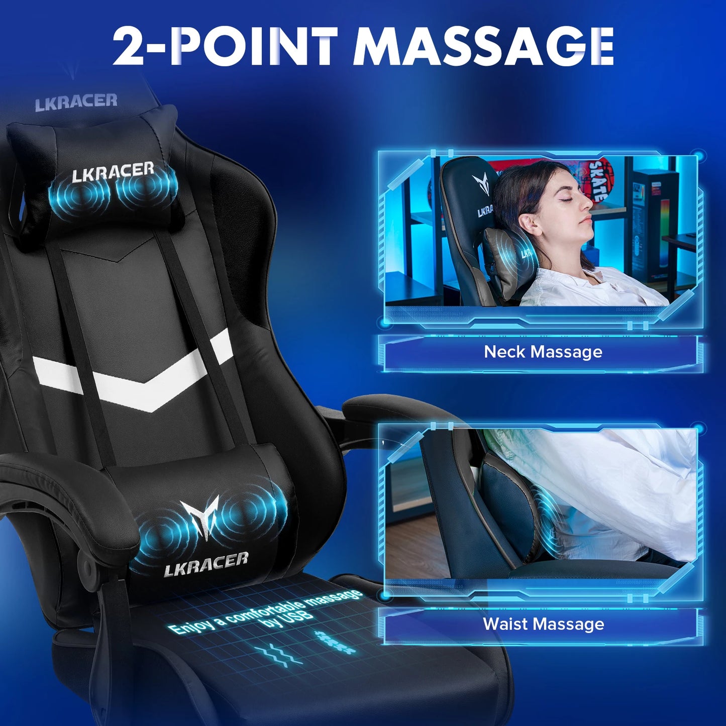 Silla Gaming LUCKRACER 132cm · Setup Gamer