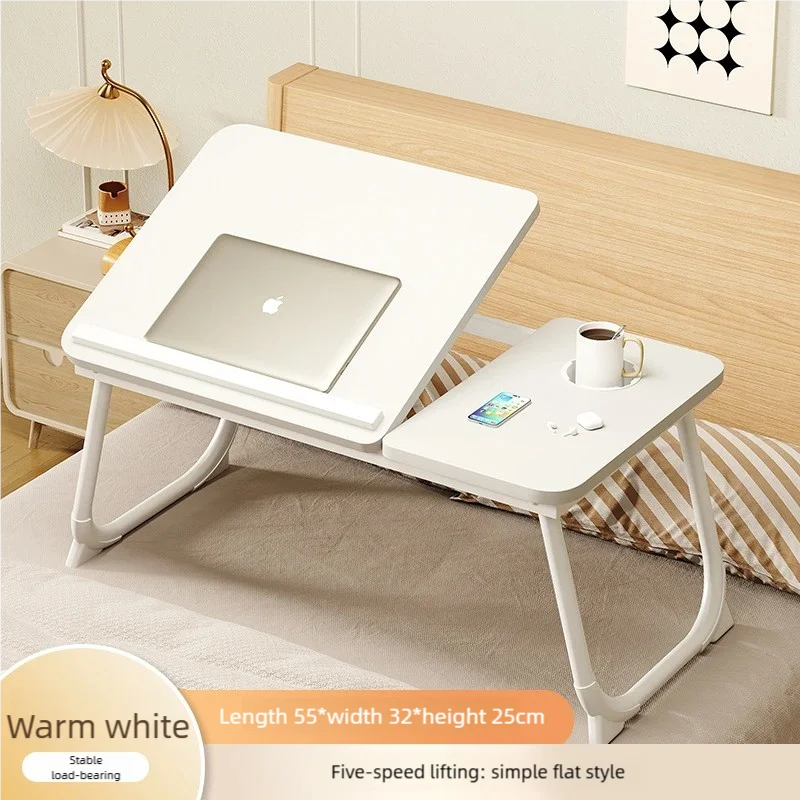 Mesa Plegable Ajustable para Portátil con Soporte para Taza