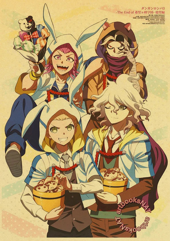 Poster Gmae Danganronpa Kraft Paper 30CM · Decoración Setup Gamer y Escritorio