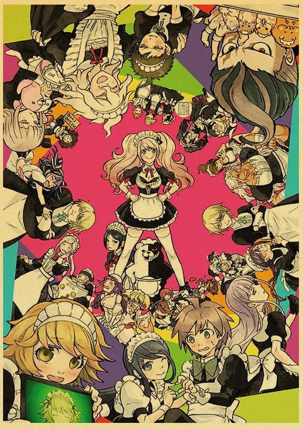 Poster Gmae Danganronpa Kraft Paper 30CM · Decoración Setup Gamer y Escritorio