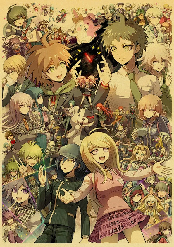 Poster Gmae Danganronpa Kraft Paper 30CM · Decoración Setup Gamer y Escritorio