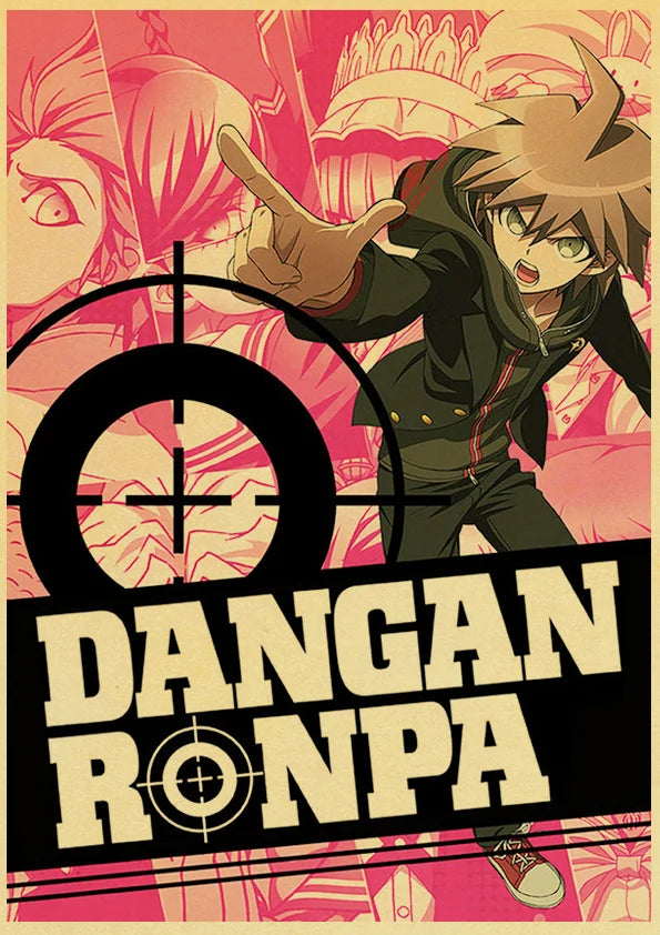 Poster Gmae Danganronpa Kraft Paper 30CM · Decoración Setup Gamer y Escritorio