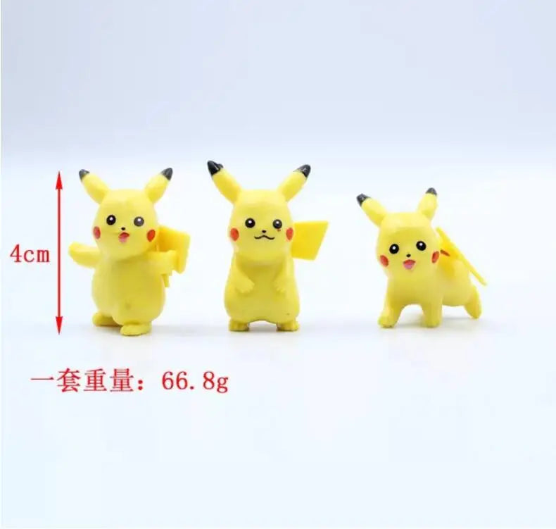 Figura movie dolls 4CM Pikachu Pokemon 4CM · Decoración Setup Gamer y Escritorio