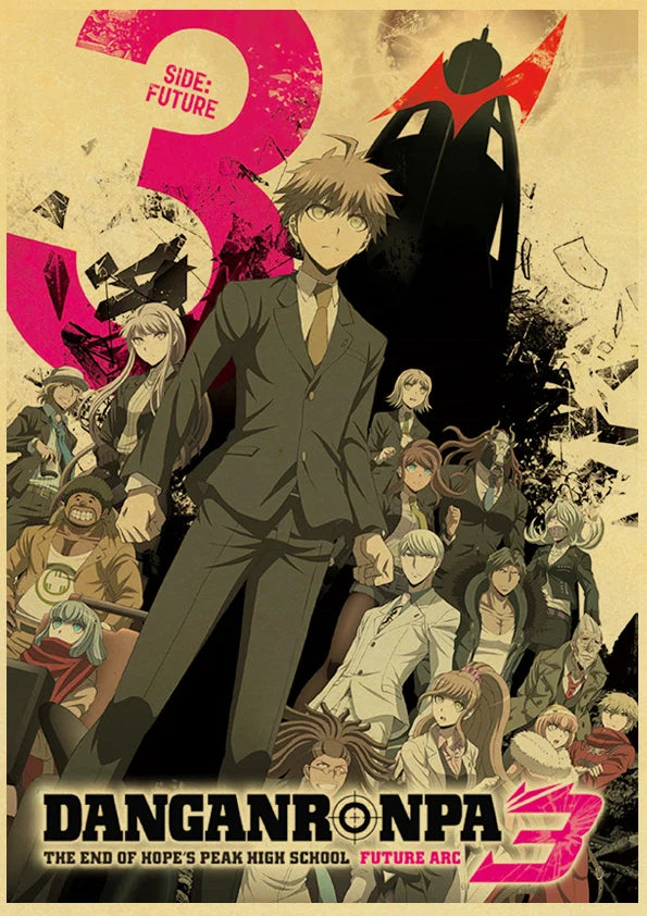 Poster Gmae Danganronpa Kraft Paper 30CM · Decoración Setup Gamer y Escritorio