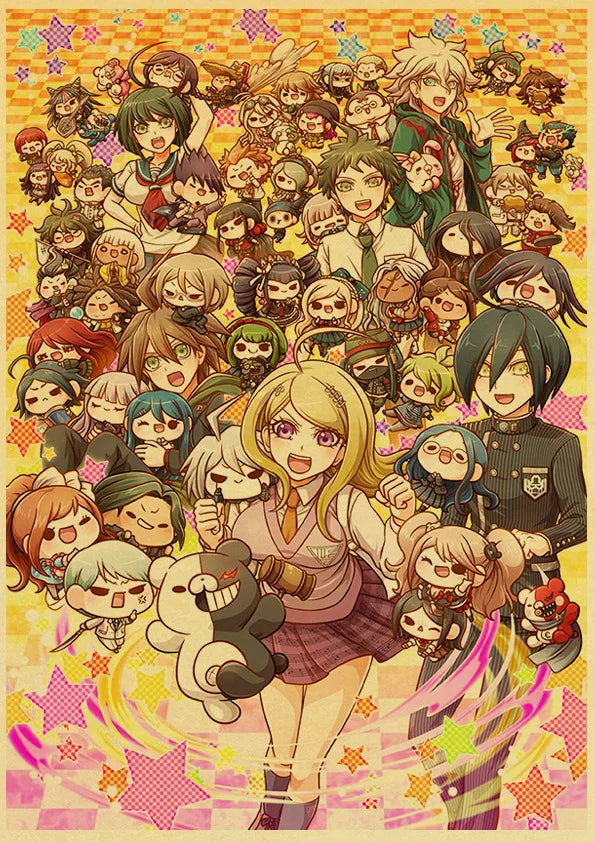 Poster Gmae Danganronpa Kraft Paper 30CM · Decoración Setup Gamer y Escritorio