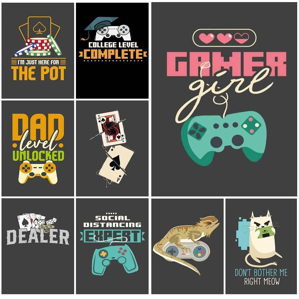 Poster Gaming Room Game Over · Decoración Setup Gamer y Escritorio