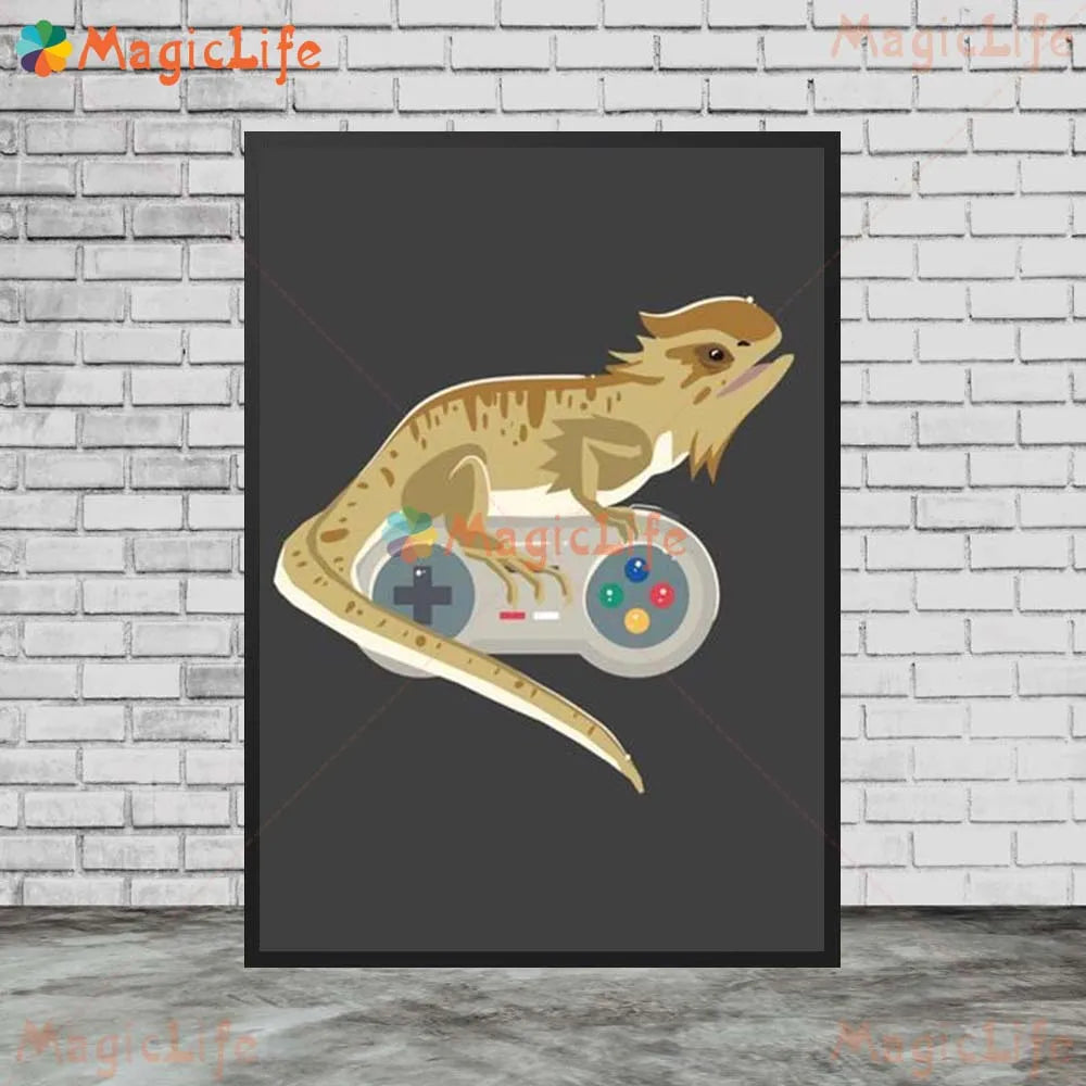 Poster Gaming Room Game Over · Decoración Setup Gamer y Escritorio