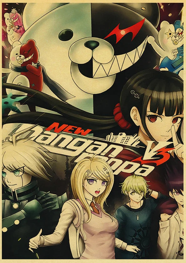 Poster Gmae Danganronpa Kraft Paper 30CM · Decoración Setup Gamer y Escritorio