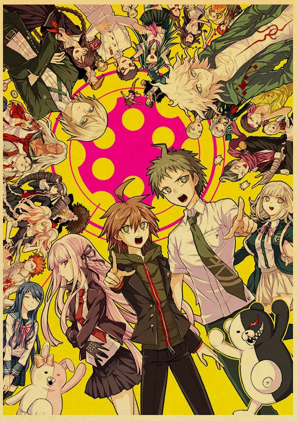 Poster Gmae Danganronpa Kraft Paper 30CM · Decoración Setup Gamer y Escritorio