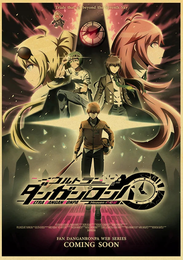 Poster Gmae Danganronpa Kraft Paper 30CM · Decoración Setup Gamer y Escritorio