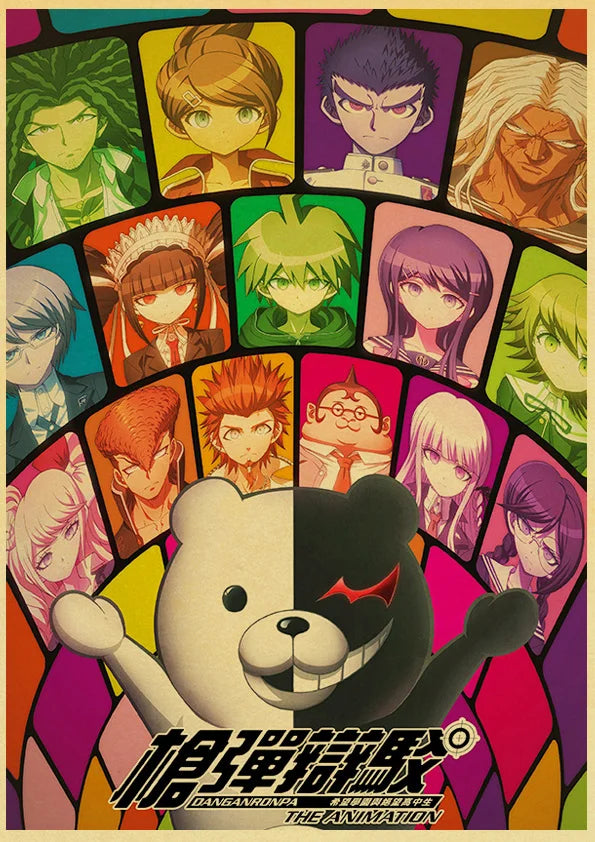 Poster Gmae Danganronpa Kraft Paper 30CM · Decoración Setup Gamer y Escritorio