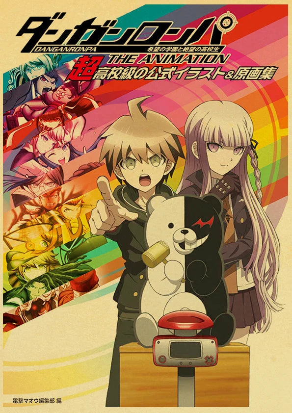 Poster Gmae Danganronpa Kraft Paper 30CM · Decoración Setup Gamer y Escritorio