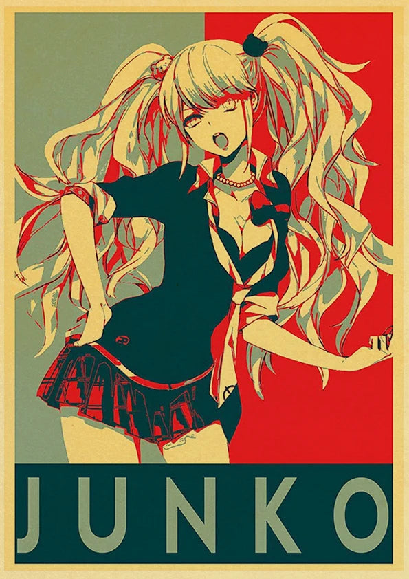 Poster Gmae Danganronpa Kraft Paper 30CM · Decoración Setup Gamer y Escritorio