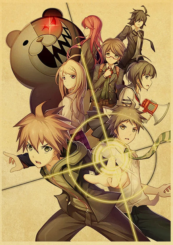 Poster Gmae Danganronpa Kraft Paper 30CM · Decoración Setup Gamer y Escritorio