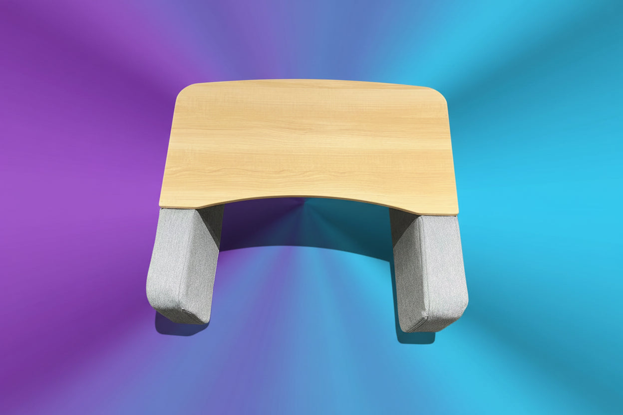 Mesa Multifuncional en U para Portátil con Reposabrazos