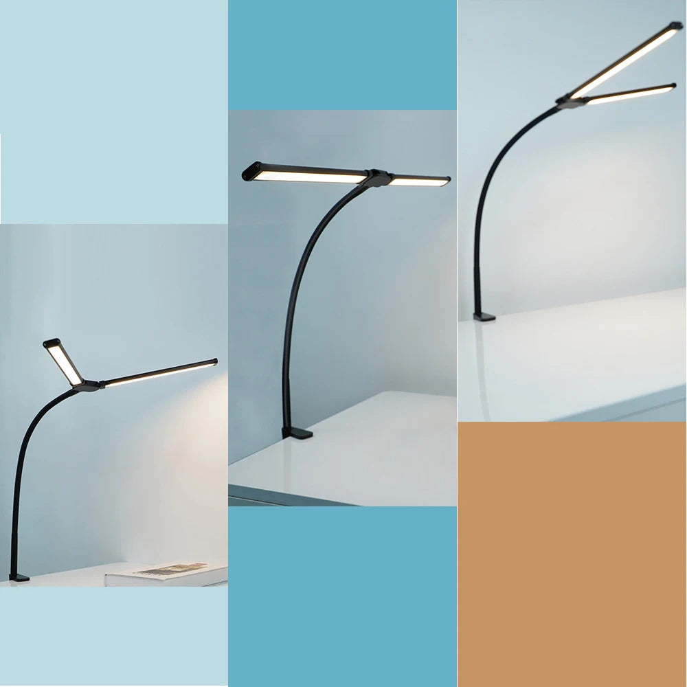 Lámpara LED de Escritorio con Brazo Flexible - Regulable con Protección Ocular