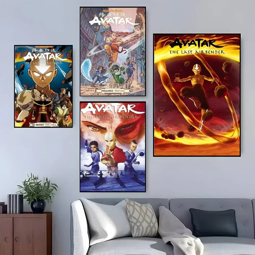Poster Avatar The Last Airbender · Decoración Setup Gamer y Escritorio