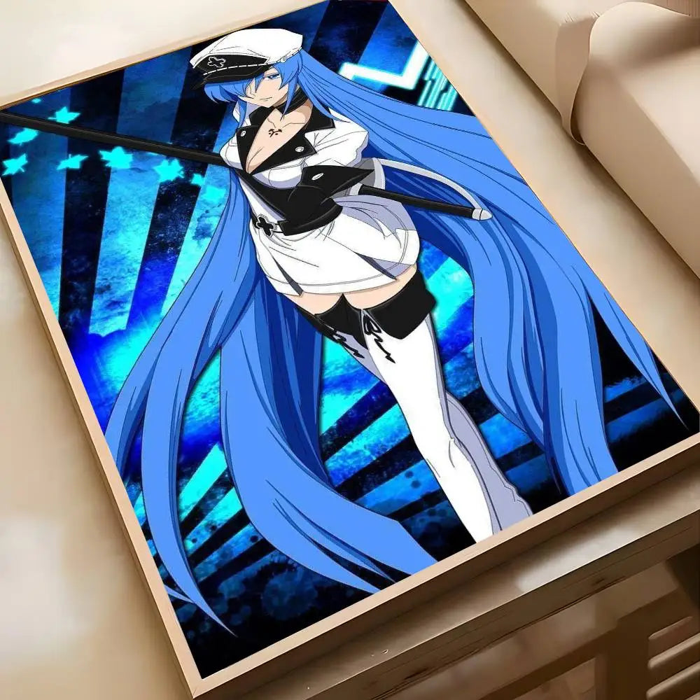 Poster Akame Ga Kill Art · Decoración Setup Gamer y Escritorio