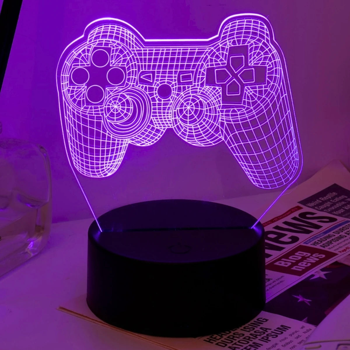 Lámpara LED modern game controller · Iluminación Setup Gaming