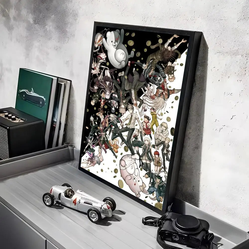 Poster Game D_DanganRonpaS Stickers Mural · Decoración Setup Gamer y Escritorio