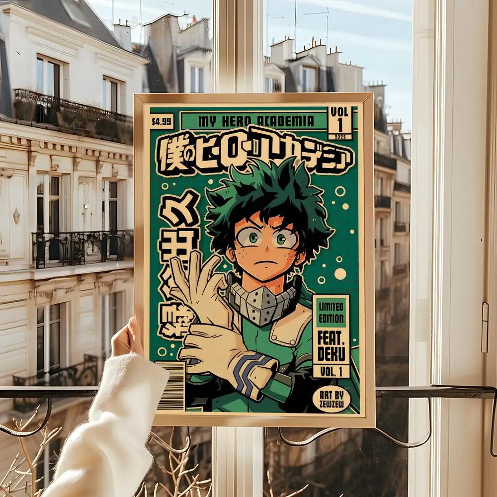 Poster My Hero Academia Room · Decoración Setup Gamer y Escritorio