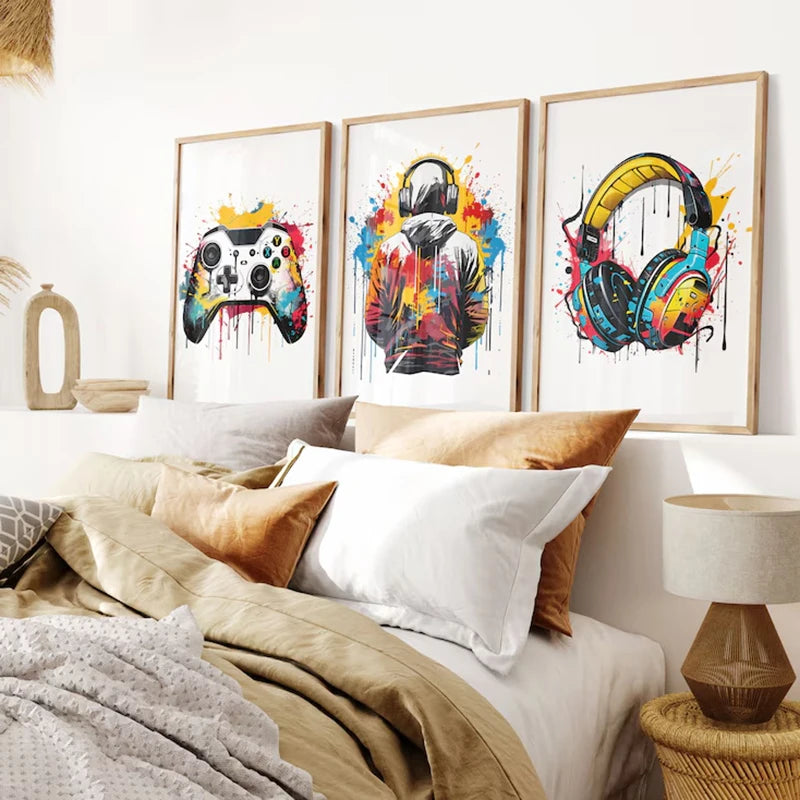 Poster of Gaming Prints Gamer · Decoración Setup Gamer y Escritorio