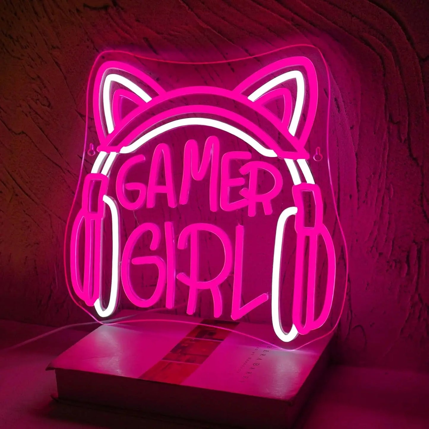Neón LED Gamer Girl Gaming · Iluminación Setup Gaming