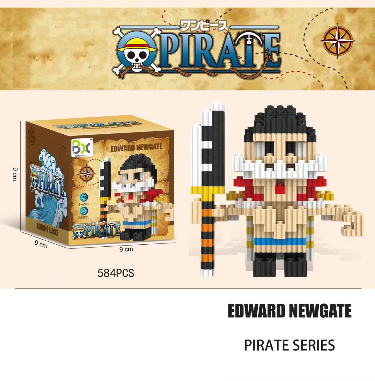 Figura One Building Block Sanji One Piece · Decoración Setup Gamer y Escritorio