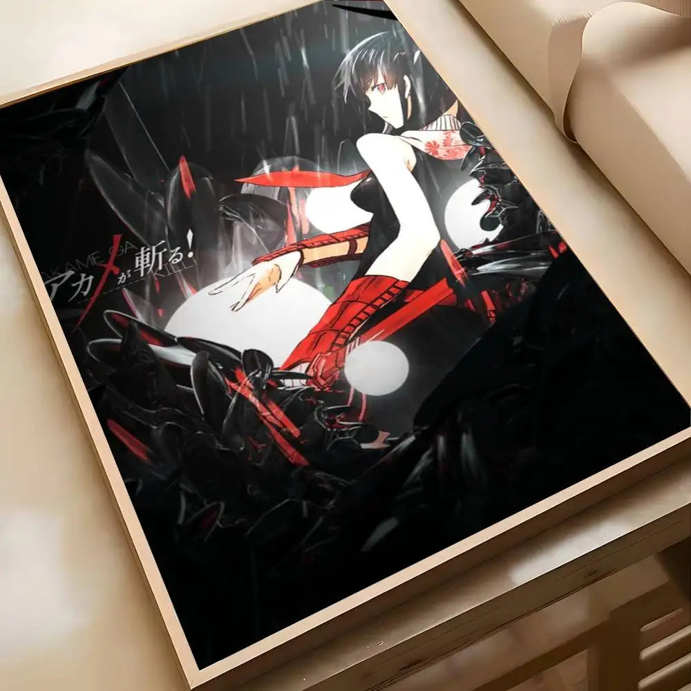 Poster Akame Ga Kill Art · Decoración Setup Gamer y Escritorio
