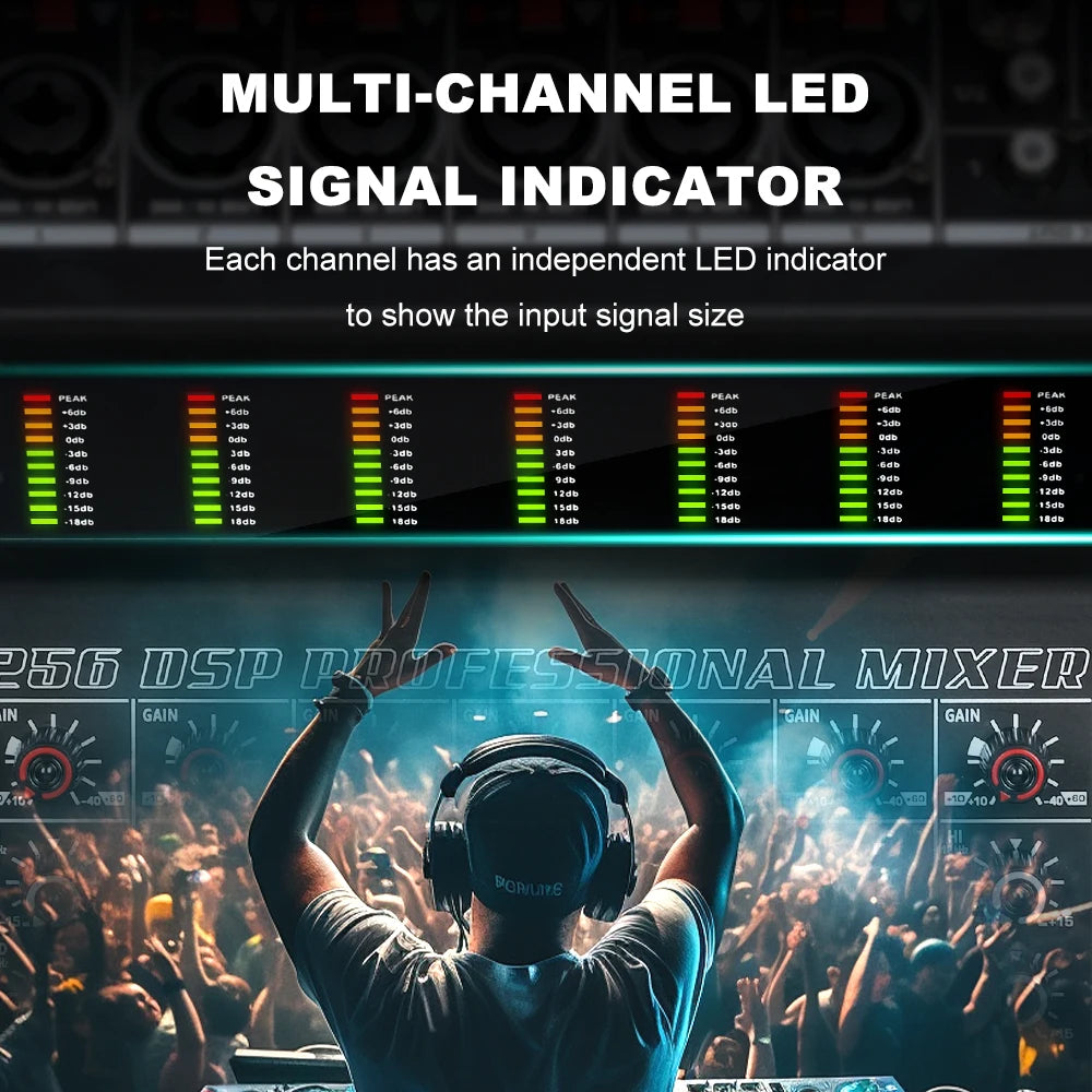 Micrófono mixer Channel 256DSP · Sonido Gaming