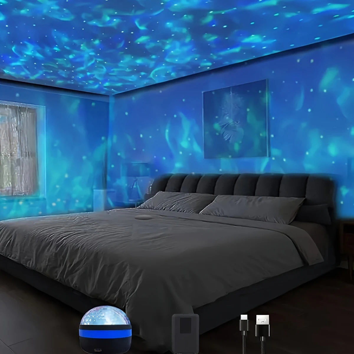 Lámpara LED Galaxy Projector ,Water · Iluminación Setup Gaming