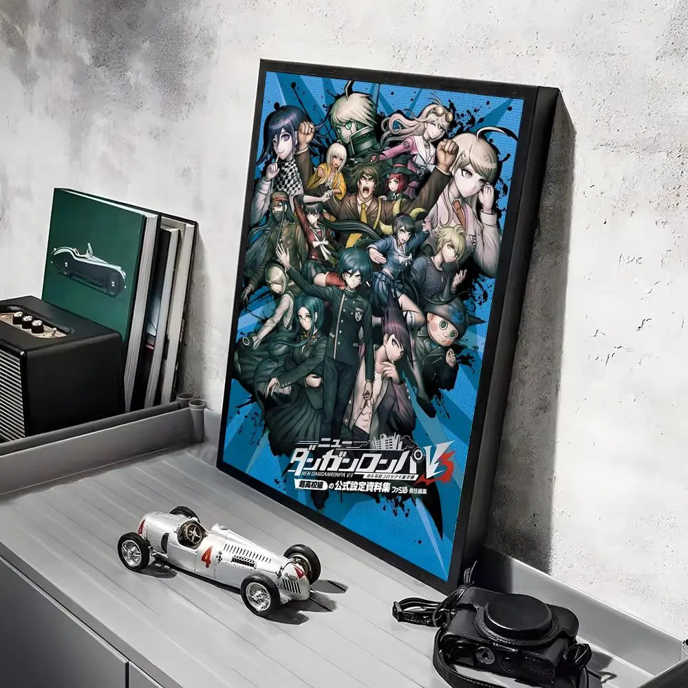 Poster Game D_DanganRonpaS Stickers Mural · Decoración Setup Gamer y Escritorio