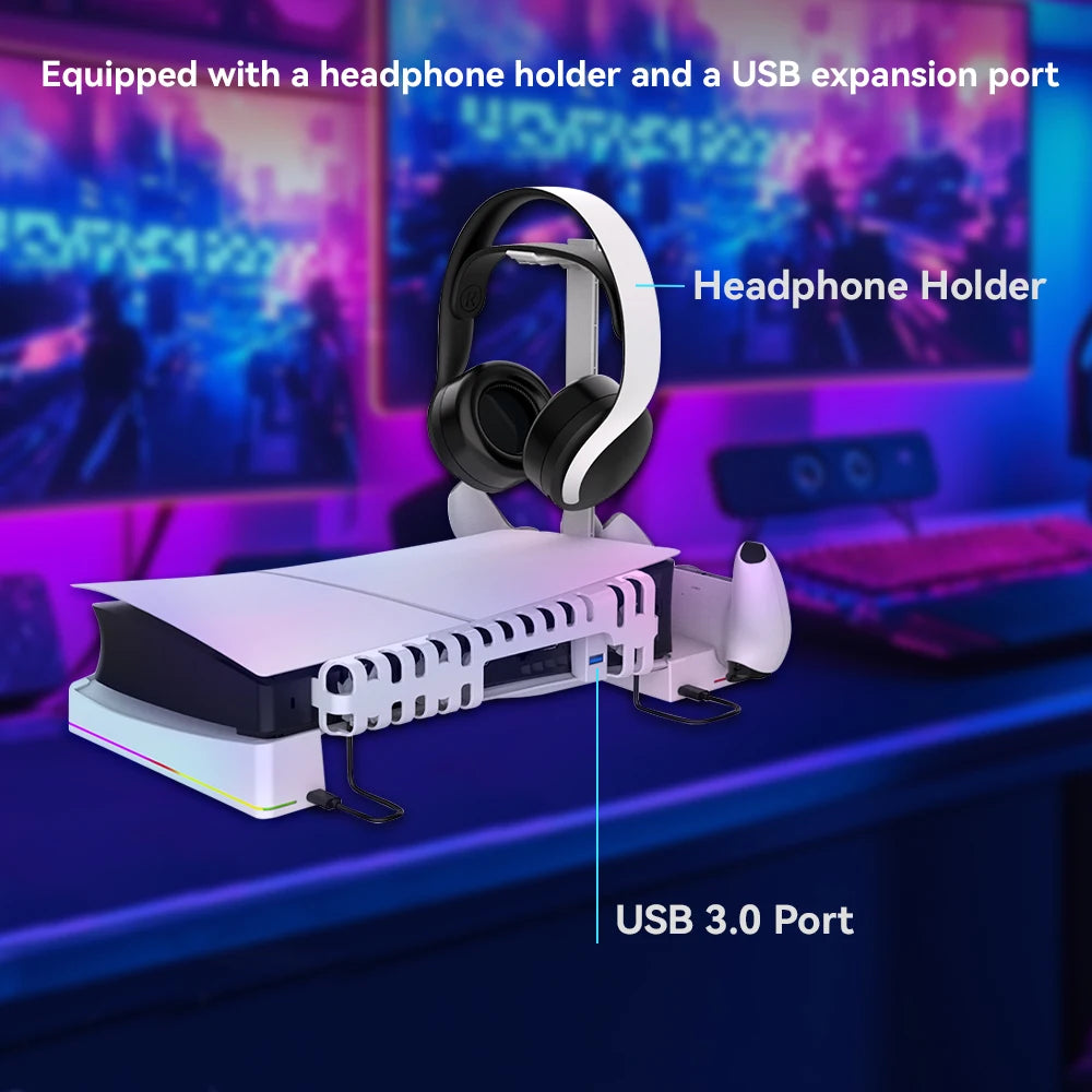 OIVO PS5 Slim RGB Dock 3 en 1