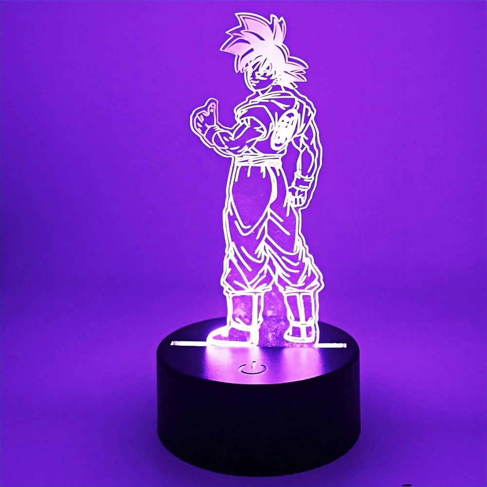 Lámpara LED Gaming Anime Goku · Iluminación Setup Gaming