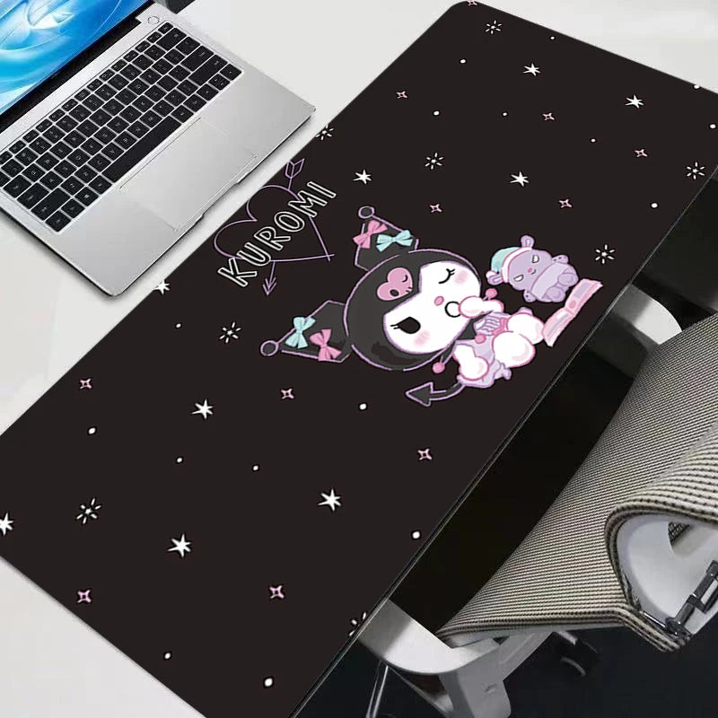 Alfombrilla Gaming XXL Cinnamoroll - Mouse Pad Kawaii con Bordes Cosidos