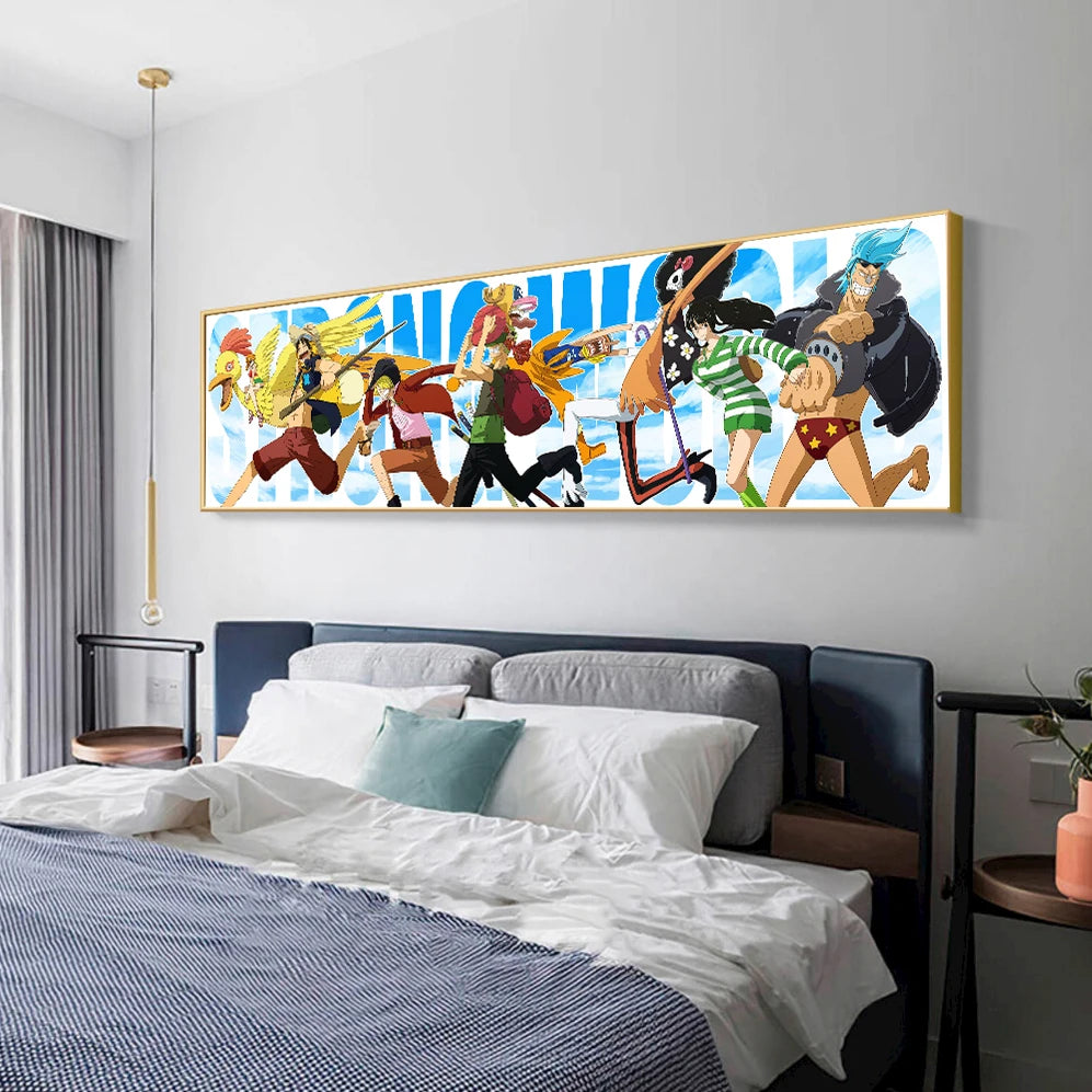 Poster One Family Photo Hanging One Piece · Decoración Setup Gamer y Escritorio