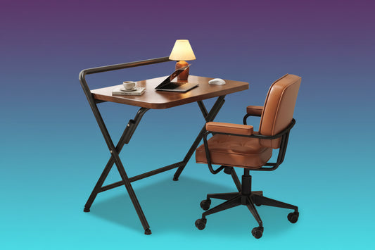 Escritorio Plegable de Doble Capa - Mesa de Estudio Compacta para Espacios Pequeños