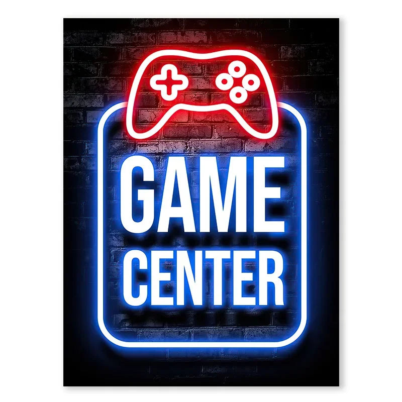 Neón LED Gaming Decoration Posters · Iluminación Setup Gaming