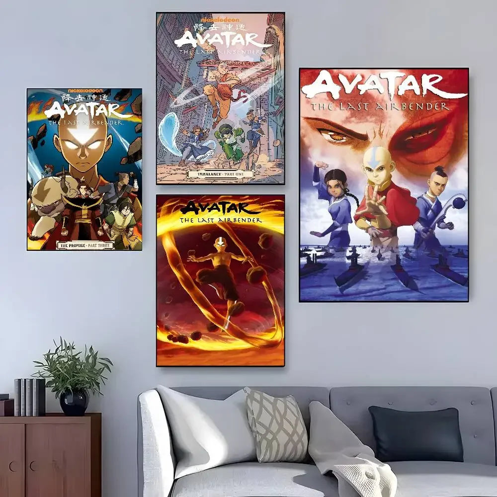 Poster Avatar The Last Airbender · Decoración Setup Gamer y Escritorio