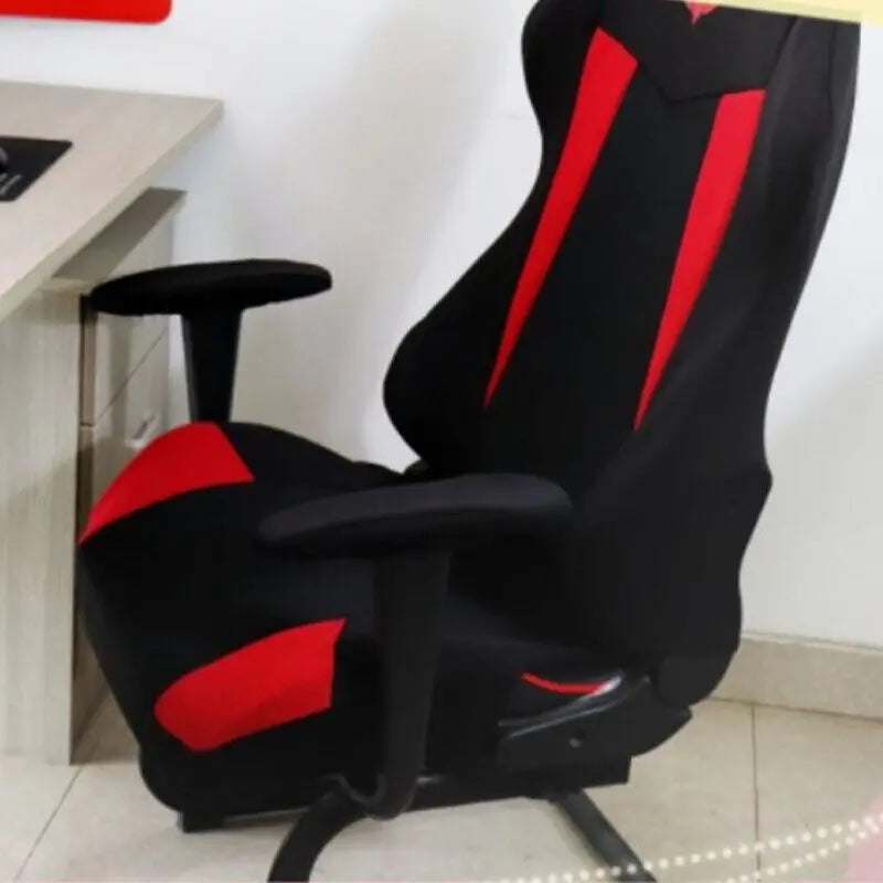 Silla Gaming Reclinable Negra y Azul · Setup Gamer Económico con Reposabrazos