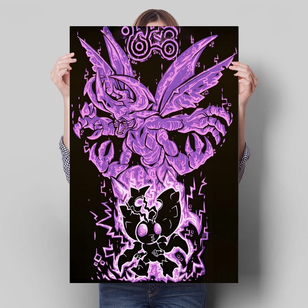 Poster Digimon Character Wall Hanging · Decoración Setup Gamer y Escritorio