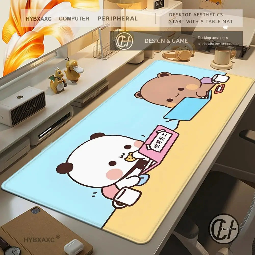 Alfombrilla Gaming XXL BuBu DuDu Kawaii - Mouse Pad Grande HD para Escritorio
