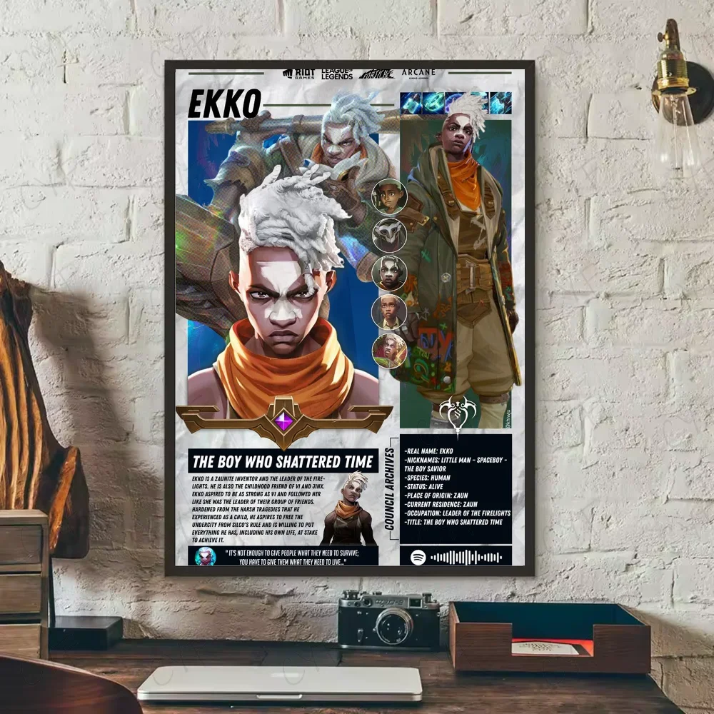 Poster ARCANE Movie Aesthetic Canvas · Decoración Setup Gamer y Escritorio