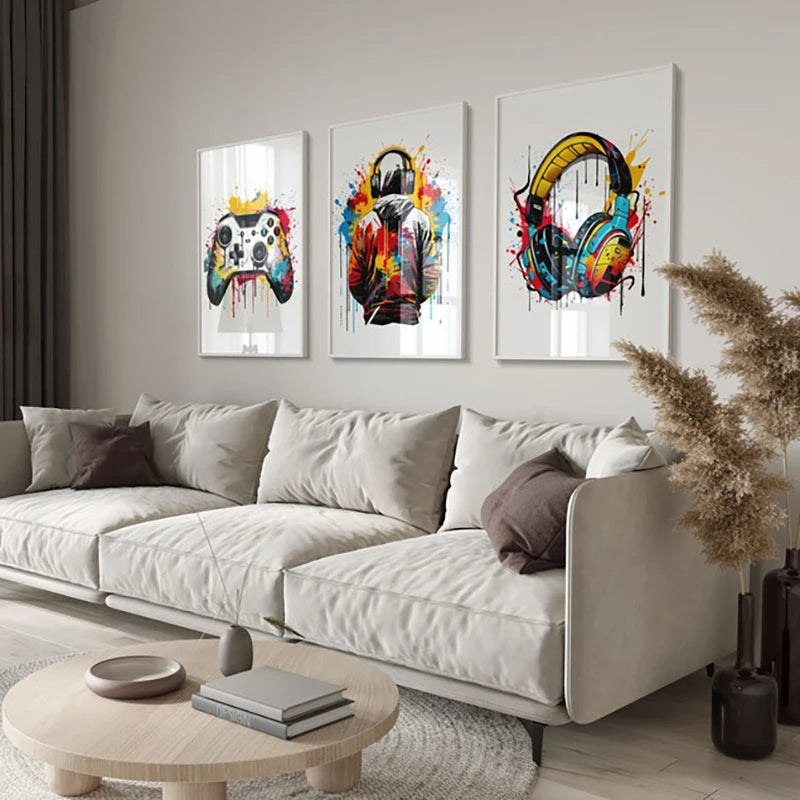 Poster of Gaming Prints Gamer · Decoración Setup Gamer y Escritorio